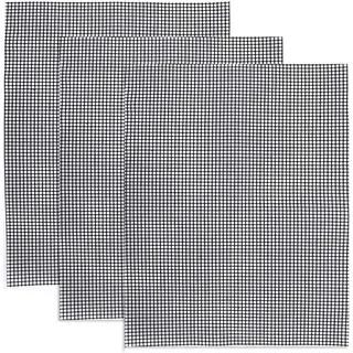 linlinfa Wiederverwendbare Grillgitter, Backmatten, Hitzebeständige BBQ Teflon Grillmatten für Holzkohle, Gasgrillen, Kochen, Backen, Grill und Ofen, 40 x 33 cm, Matte Set 3 Stück