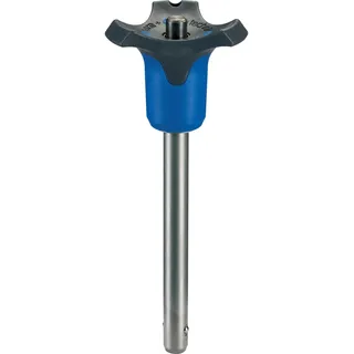 Kugelsperrbolzen, selbstsichernd, mit Kombigriff, ausscheidungsgehärtet | d1=5 mm / l1=30 mm/blau | 22380.0436
