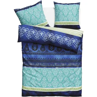 Home Affaire Bettwäsche HOME AFFAIRE "Sonnenham", blau, B/L: 135cm x 200cm, 1 Stk., 1 Stk., Renforcé, B/L: 80cm x 80cm, 2, Renforcé, Obermaterial: 100% Baumwolle, Bettwäsche, Bettwäsche, in Gr. 135x200 oder 155x220 cm, 100% Baumwolle, Paisley