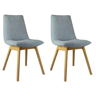 OTTO home Esszimmerstuhl Ramon Polyester blau 2er Set