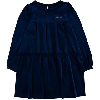 Levi ́s ® Kids Velvet Tiered Kleid - Medieval Blue - 12 Jahre