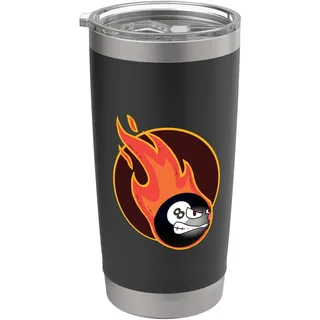 Billardtisch Billard Pool Snooker Feuer Billardkugel Doppelwandiger Edelstahl-Thermobecher