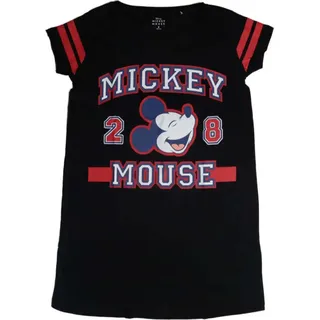 Disney Mickey Maus Damen kurzarm Schlafshirt Nachthemd – Schwar / M