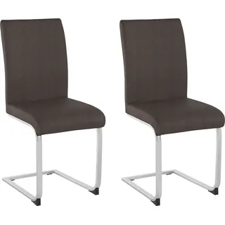 OTTO home Freischwinger Charissa braun 2er Set
