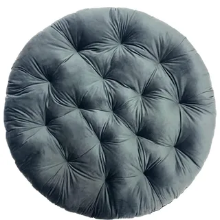 Rundes Kissen für Hängestuhl - Schaukelsitzkissen - Anthrazit