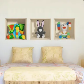 Ambiance Aufkleber 3D-Effekt Spielzeug – 30 x 90 cm