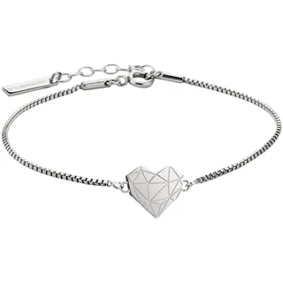 Liebeskind Berlin Armband Herz Edelstahl silber 20 cm