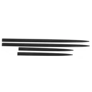 KIMISS Side Door Moulding Trim Cover, 4PCS Body Side Trim Wasserdicht Bright Black Universal Türschutz Auto Modifikation