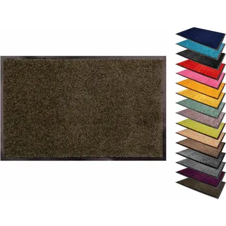 Primaflor-Ideen in Textil Fußmatte »Schmutzfangmatte CLEAN PRO«, rechteckig, 8 mm Höhe, Schmutzfangmatte, Uni-Farben, UV-beständig, waschbar, grün