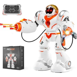 Vevor RC-Roboter Spielzeug für Kinder, programmierbarer ferngesteuerter Smart-Roboter mit Kampfmodus und Kugeln, interaktiver laufender und tanzender Roboter für Kinder ab 3 Jahren, 300 x 135 x 355 mm