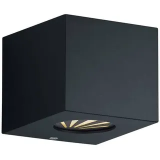 Trio Außenwandleuchte Kunststoff 10x9 cm inkl. 2x 2 Watt LED schwarz