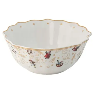 Villeroy & Boch – Toy'S Delight Bowl Jubiläumsedition, Dessertschale Aus Premium Porzellan, Bunt/Gold/Weiß, 506 Ml, Klein, Weihnachten, Weihnachtsgeschirr