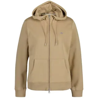 GANT Sweatjacke Hoodie Khaki L