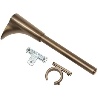 GARDINIA Universal Träger 1-und 2-Lauf für Ø 25 mm Bronze 15 cm, Metall, 32213