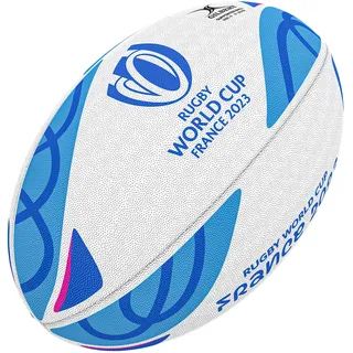 Gilbert Supporter RWC2023 Ball, Erwachsene, Uni, Weiß, Blau, Größe 5