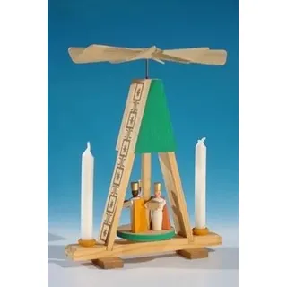 Minipyramide Wärmespiel Heilige Könige 11x13,5cm Weise aus Morgenland Krippe