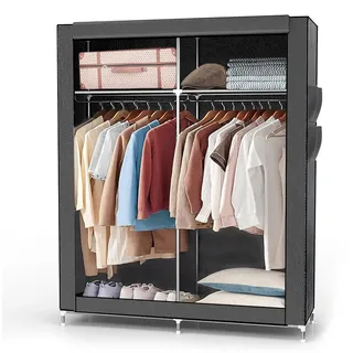 Intirilife Eckschrank 108 x 170 x 45 cm Grau