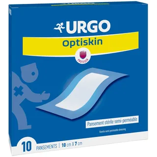 Urgo - Optiskin – Pflaster, selbstklebend, halbdurchlässig, steril, 10 x 7 cm, 10 Stück