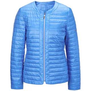 GOLDNER Steppjacke "Steppjacke in zart glänzender Qualität" mit Reißverschluss und Eingrifftaschen, azurblau