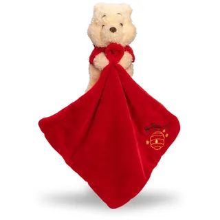 Disney Winnie Puuh Plüsch mit Schmusetuch, aus 100 % recyceltem Material, Schmuse- & Einschlaftuch für Babys ab 0 Monaten, nachhaltig & weich