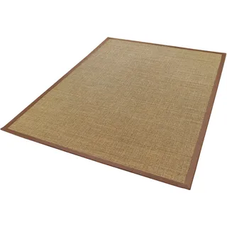 Dekowe Sisalteppich »Mara S2 mit Bordüre«, rechteckig, 5 mm Höhe, Flachgewebe, Material: 100% Sisal, Wohnzimmer, Kundenliebling Dekowe haselnuss B: 200 cm   1 St.