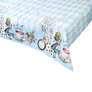 Talking Tables Papiertischdecke Alice im Wunderland 180 x 120 cm Blau