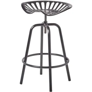 Homescapes Barhocker Traktorsitz 47 x 74 x 50 cm Schwarz