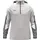 Zip-Hoodie Hellgrau/Weiß/Grau L