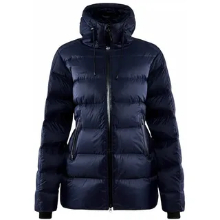 Craft ADV EXPLORE DOWN JACKET | Daunenjacke Damen XS | Blaze | Verstellbare Kapuze und hohem Kragen | Wasserabweisende Winterjacke Damen | Winddichter Daunenparka Damen