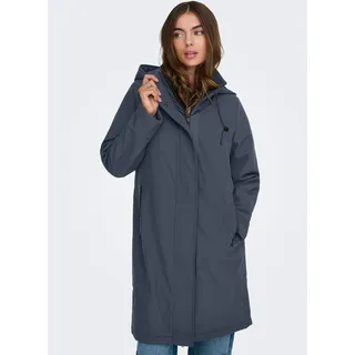 Parka ONLY "ONLKARA LIFE PARKA CC OTW", Damen, Gr. M, blau (ombre blau), Web, Obermaterial: 100% Polyester, unifarben, relaxed fit, Jacken Parka