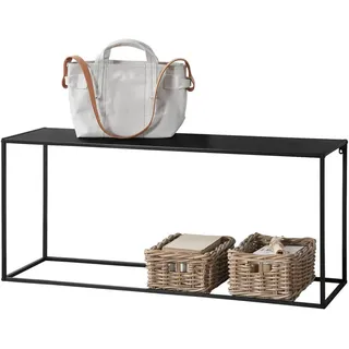 [en.casa] Alboraya Konsolentisch 115x50x32 cm Schwarz