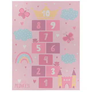 TT Home Kinderteppich Herz 200 x 200 cm Pink