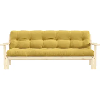 Karup Schlafsofa Unwind Mit Holzstruktur 2-Sitzer Gelb