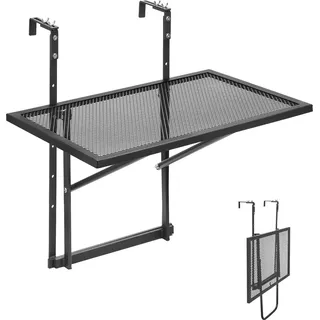 Balkontisch Hängetisch Balkonhängetisch Klapptisch verstellbar 61x41cm