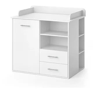Vicco Wickelkommode Lea Weiß 113 x 100 cm , Holzwerkstoff , 6 Fächer , 2 Schubladen , Rechteckig , 113x100x45 cm , Babymöbel & Kindermöbel, Babyzimmer, Wickelkommoden & Zubehör, Wickelkommoden