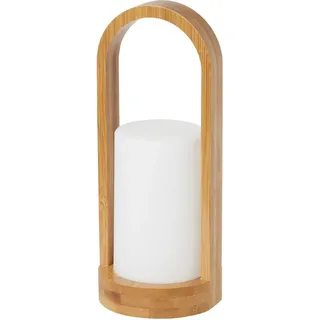 Duni 183179, Weiß, Holz, Bambus, Umgebung, 1 Lampen, LED, 240 mm - Weiß, Braun