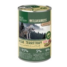 REAL NATURE WILDERNESS Adult Wide Territory Feldhase mit Wildente und Forelle 12x400 g