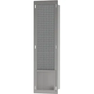 Hansgrohe XtraStoris Original Toilettenpapierhalter, Einbau, mit Vorratsbehälter für 6 Rollen, 140x140x682mm, 56058800, Farbe: Edelstahl gebürstet