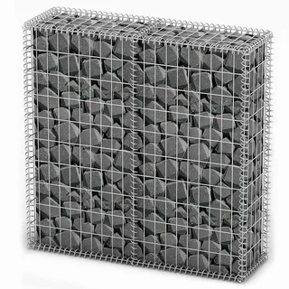 vidaXL Steinkorb Gabione 100 × 100 × 30 cm