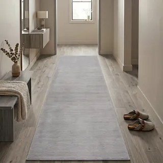Sehrazat LIMA Kurzflorteppich 80 x 150 cm Grau