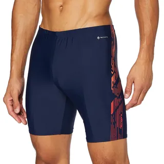 Tecnopro Herren Jammer Rendy Badehose, Navy Dark/Orange Light, 7