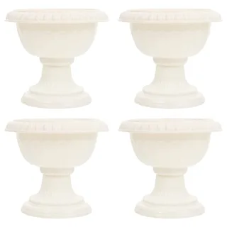 Cabilock 4 Stücke Vintage Blumentopf Pflanztopf Rustik Übertopf Pflanzer Deko Vase Trophäe Retro Blumenkübel Römischer Topf Blumenkasten Pflanz Pokal Pflanzschale Antik Garten Dekoration