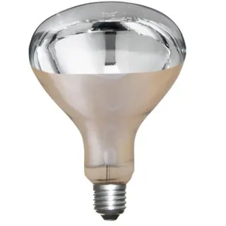 Kerbl Infrarotlampe klar 250 W, Wörmelampe för Schweine + Geflögel, Stalllampe