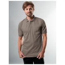 Bild Poloshirt »TRIGEMA Polohemd mit Brusttasche«, grau