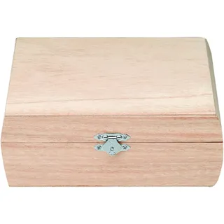 Glorex  6 1682 900 Holzbo aus Kiefernholz quadratisch ca. 18,5 18 6,7 cm groß FSC Mi zum Bemalen Bekleben oder Verzieren mit dem Brandmalkolben Natur x