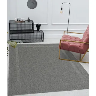 Mia's Teppiche "Lara In- & Outdoor Teppich, Flachgewebt, 80x200 cm, Anthrazit