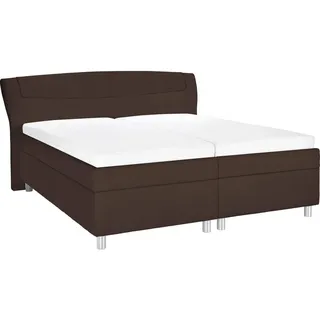 Esposa Polsterbett , Dunkelbraun , Textil , H2 , Höhe ca. 16 cm , 200x200 cm , Über- und Sondergrößen erhältlich, Bezug abnehmbar/waschbar, Ober- und Unterseite versteppt, wendbar, atmungsaktiv,Über- und Sondergrößen erhältlich, Bettkasten, Lattenrost, Matratze, Kaltschaummatratze, Stoffauswahl, motorische Verstellung des Lattenrostes,Federholzleisten verleimt, Federleisten mit Duokappen, mit Motorverstellung erhältlich, verstellbar , Schlafzimmer, Betten, Polsterbetten