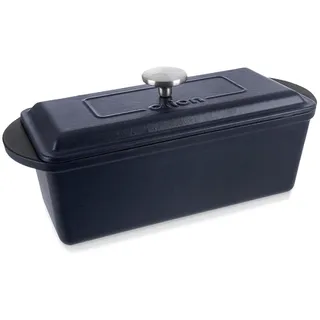 Gusseisen-Backform mit Deckel, emailliert, Marke LITINA SMALT, 35 cm, 3 Liter