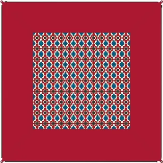 Bent Carpet oriental/ -Caribbean Outdoor-Teppich 250 x 250 cm Rot
