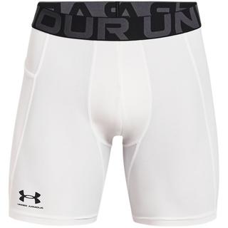 Under Armour Heatgear Baselayer-shorts - White / Black - L